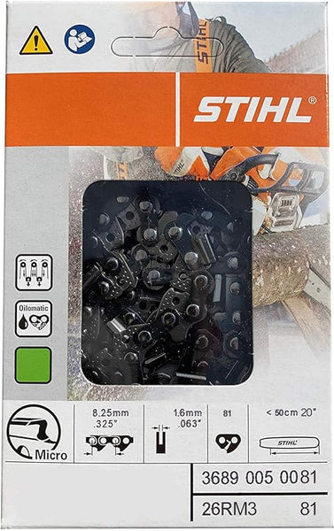 Stihl 20-inch Oilomatic Rapid Micro 3 Saw Chain for Advanced Cutting