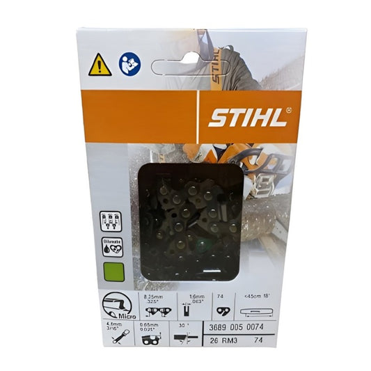 Stihl Oilomatic 18-inch Rapid Micro Saw Chain with 74 Links for Enhanced Performance