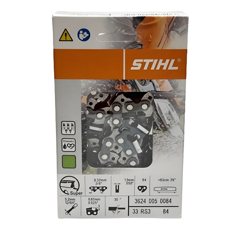 Stihl chainsaw chain 33rs3-84 25",3/8" pitch, .050" gauge,84 links