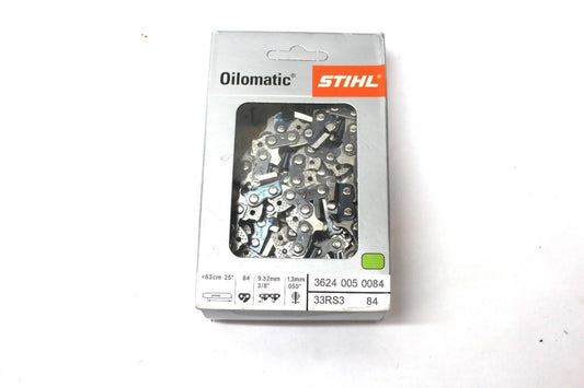 Stihl 25-inch Chainsaw Chain with 3/8 Pitch and 84 Links for Extended Durability