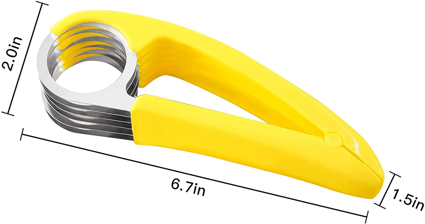 Banana Slicer and Fruit Peeler – Durable ABS and Stainless Steel Kitchen Tool for Quick Fruit Preparation