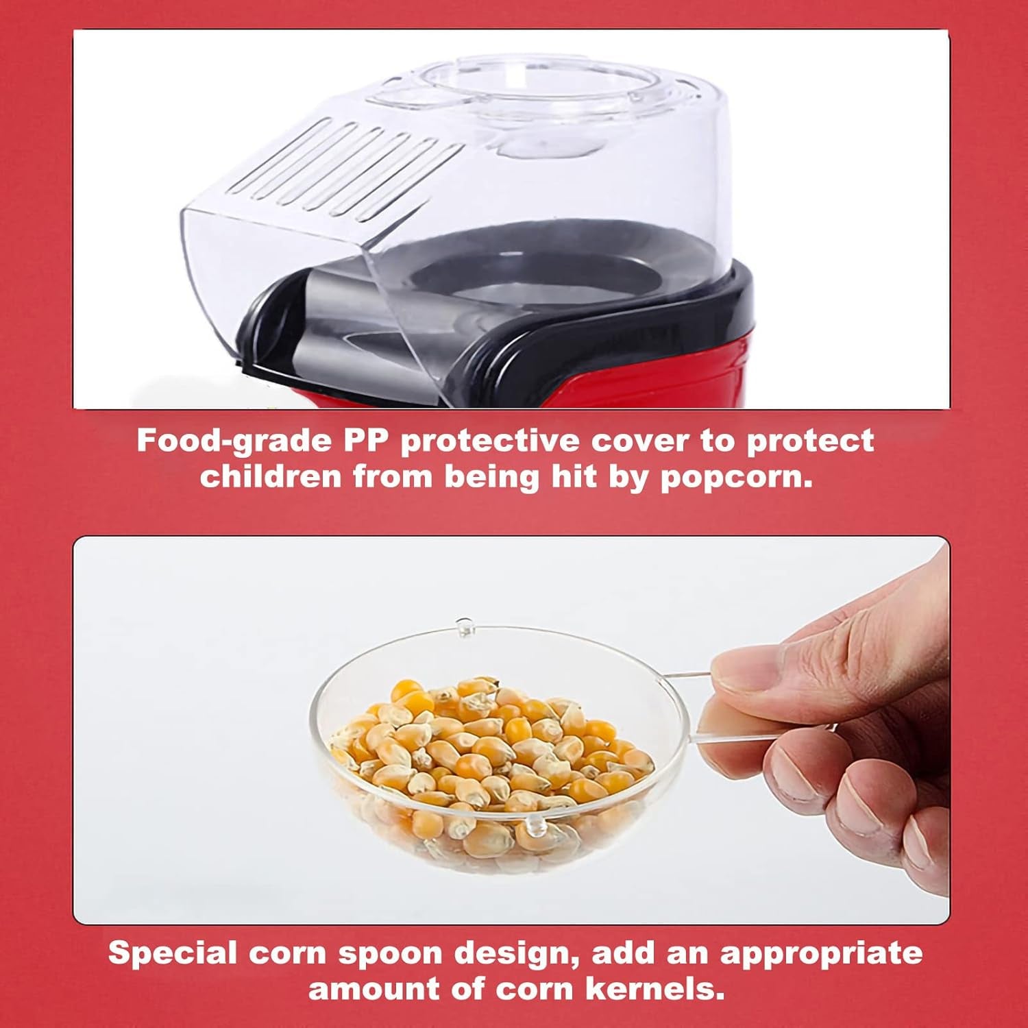 Mini Air Popcorn Popper – Fast, Oil-Free Maker for Healthy Popcorn in Just 3 Minutes