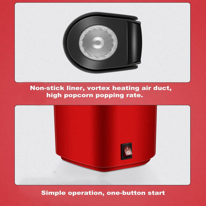 Mini Air Popcorn Popper – Fast, Oil-Free Maker for Healthy Popcorn in Just 3 Minutes