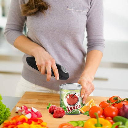 Battery-Operated Electric Can Opener – Smooth Edge Design for Easy Operation